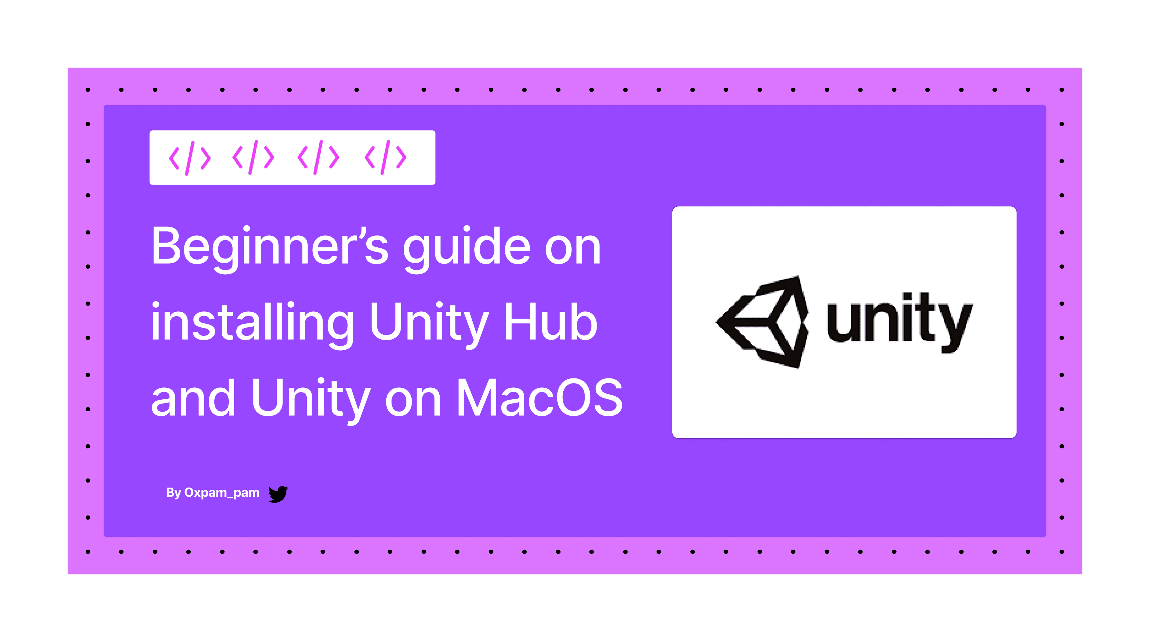 Beginner's guide on installing Unity Hub and Unity on MacOS